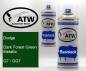 Preview: Dodge, Dark Forest Green Metallic, G7 / GG7: 400ml Sprühdose + 400ml Klarlack - Set, von ATW Autoteile West.